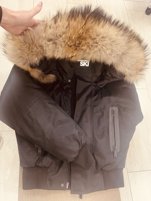 Dsquared Ски яке с естествен косъм