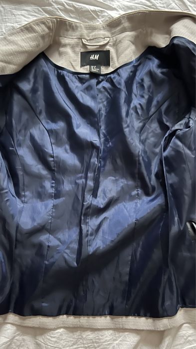 Sacou bej fara revere H&M