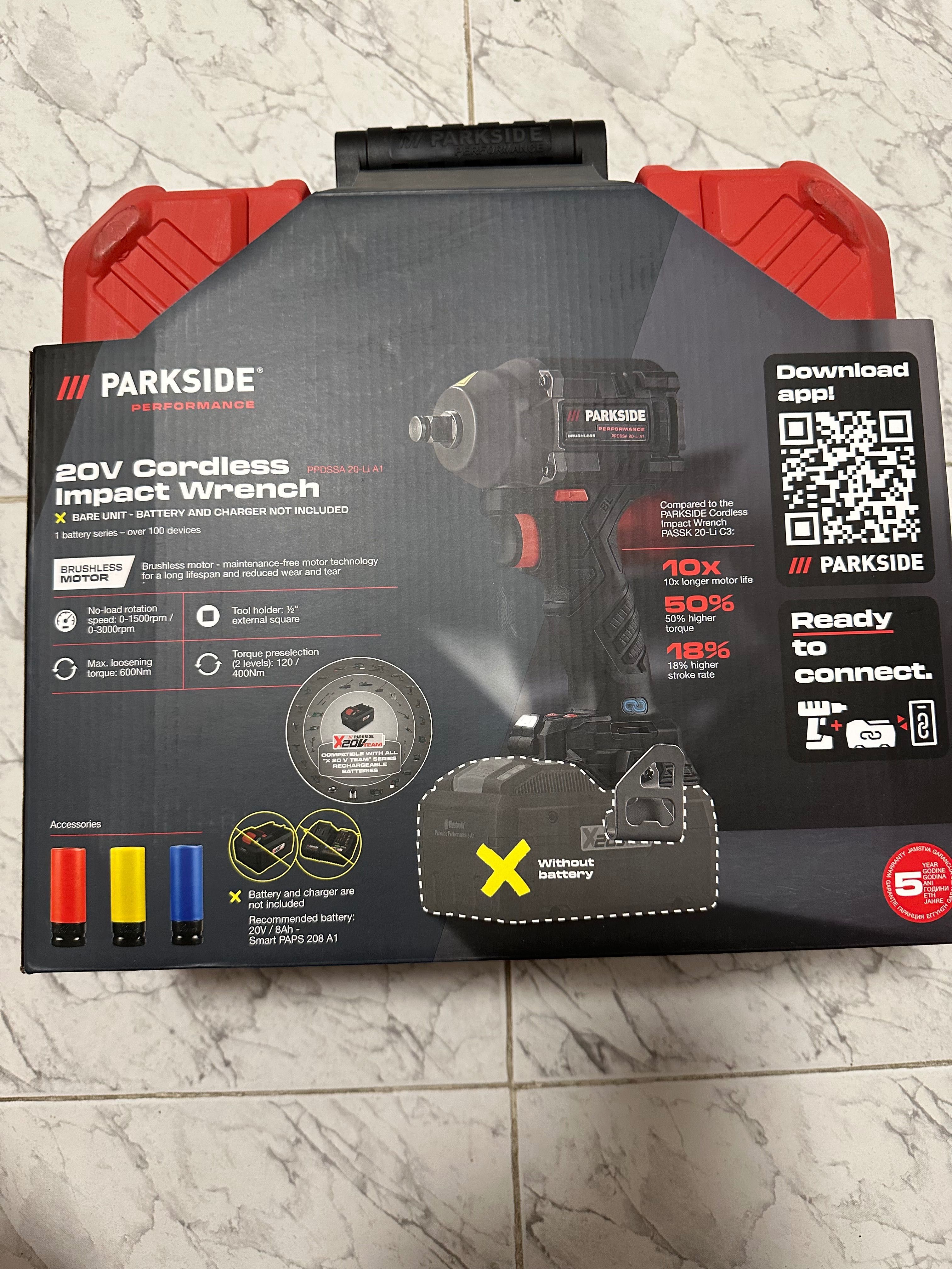Parkside performance ударен гайковерт