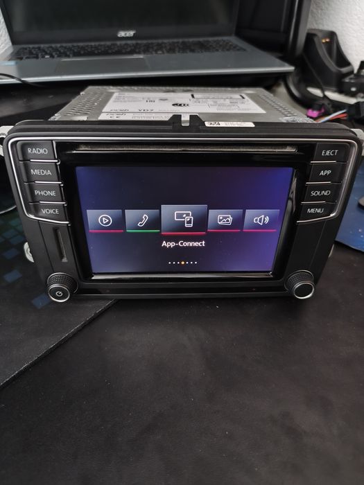 Sistem multimedia original Volkswagen MIB2 PQ cu Android Auto, CarPlay