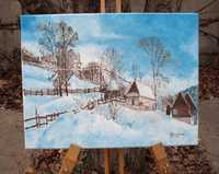 Pictura-Tablou- Peisaj de iarna