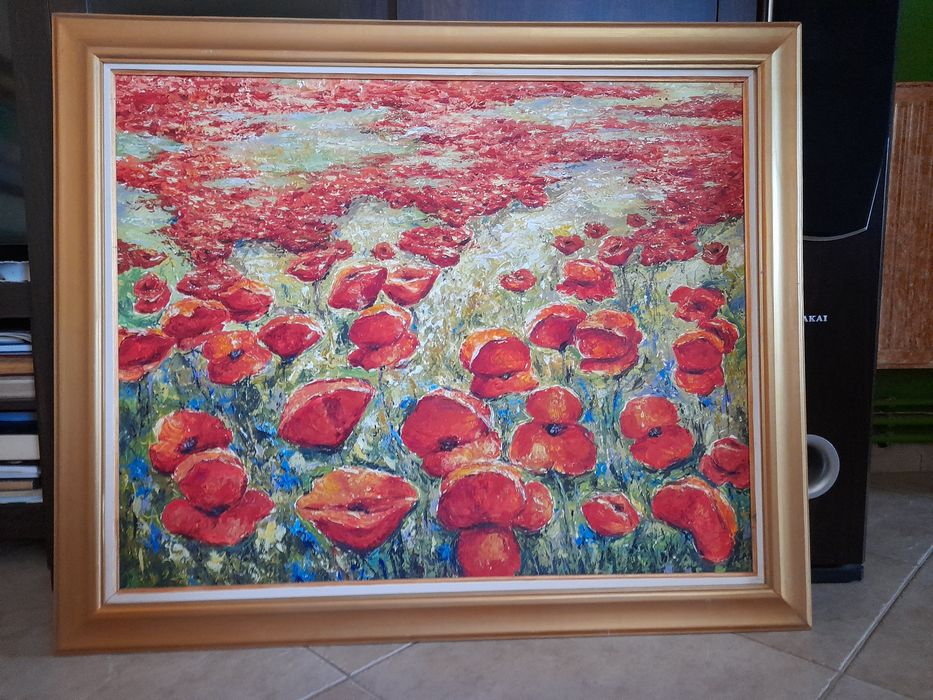 Tablou pictura in culori acrilice.