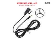 AUX MMI Букса Кабел Mercedes Мерцедес A B C E S GL ML Ц Е АУХ ММИ CLS