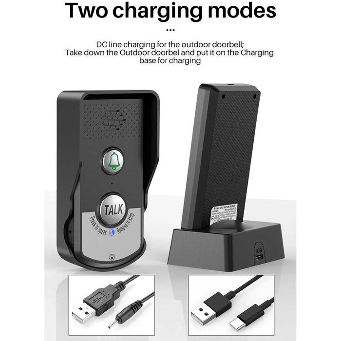 Беспроводной голосовой домофон, умный двухсторонний дверной звонок