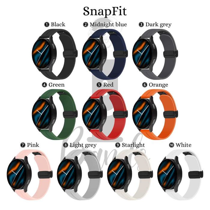 Силиконова каишка с магнитна закопчалка за Samsung/Huawei/Amazfit и др