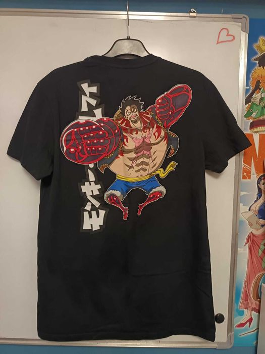 Tricou anime cu imprimeu One Piece Luffy, mărimea S, Bershka
