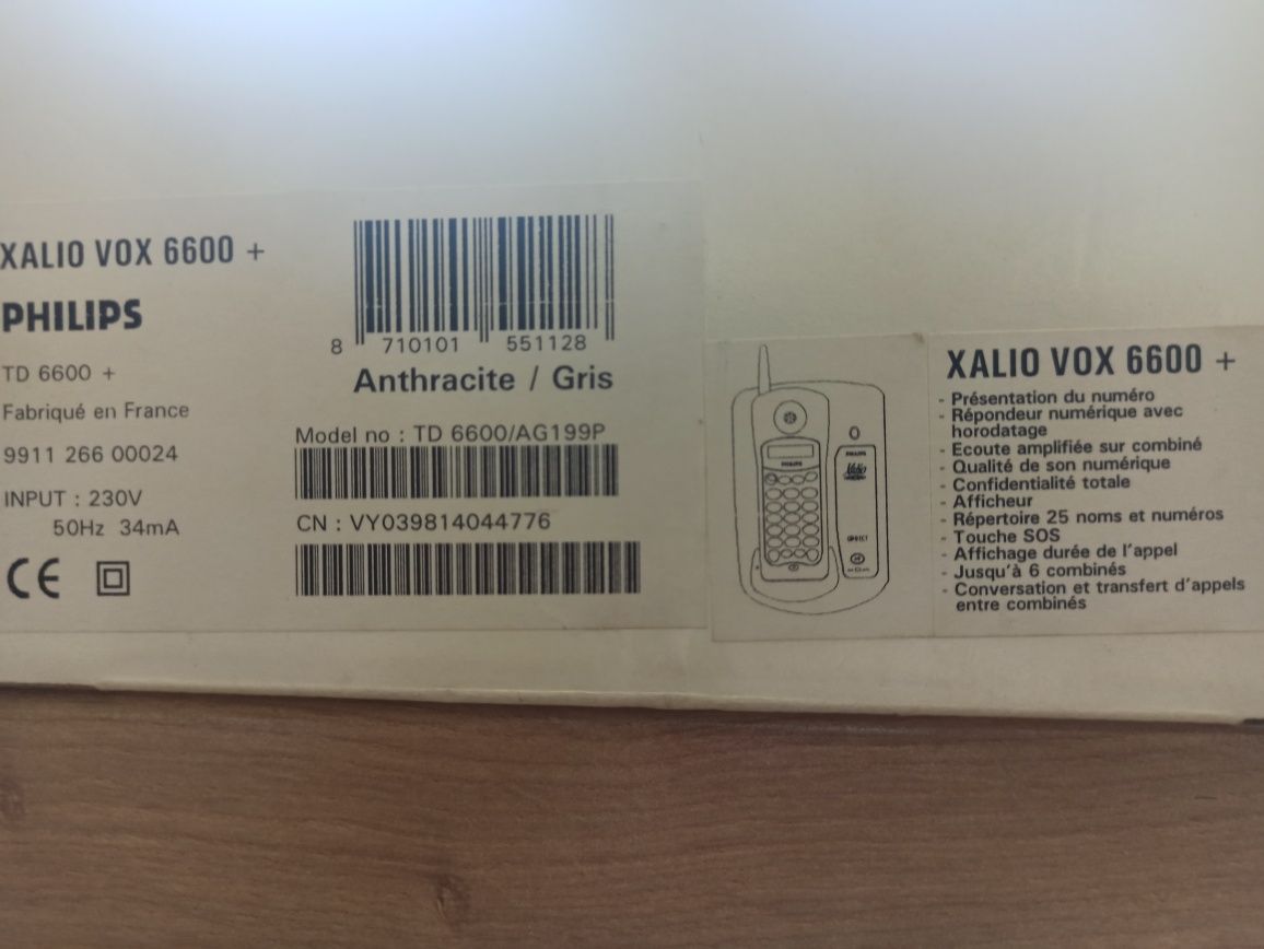 Vând telefon fix Philips Xalio fara fir