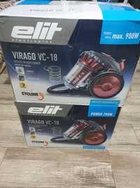 Aspirator Elit Virago VC18, 900W, filtru hepa, 3L, fara sac, Rosu/Negr