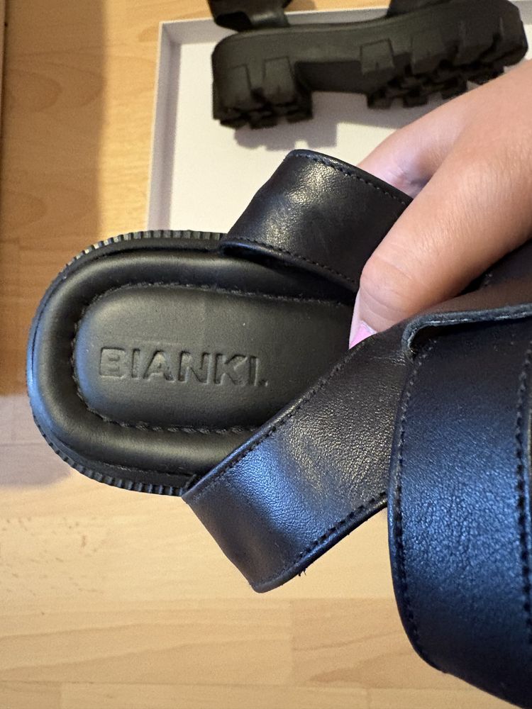 Черни сандали Bianki 37 номер