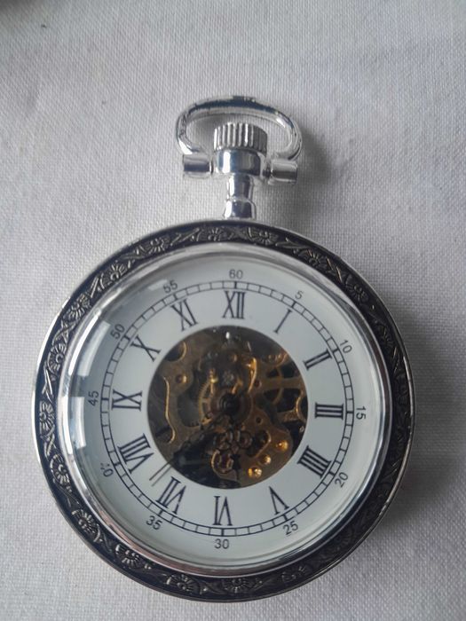 Ceas de Buzunar Mecanic The Heritage Collection, Placat cu Argint
