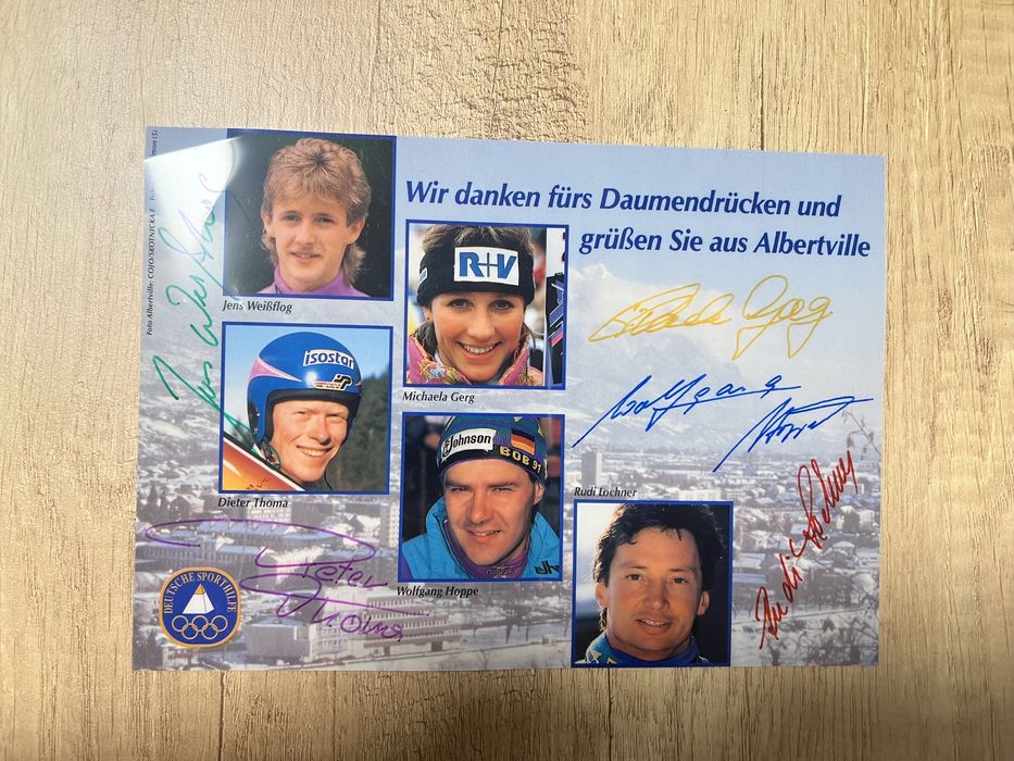 Autografe originale de la jocurile olimpice