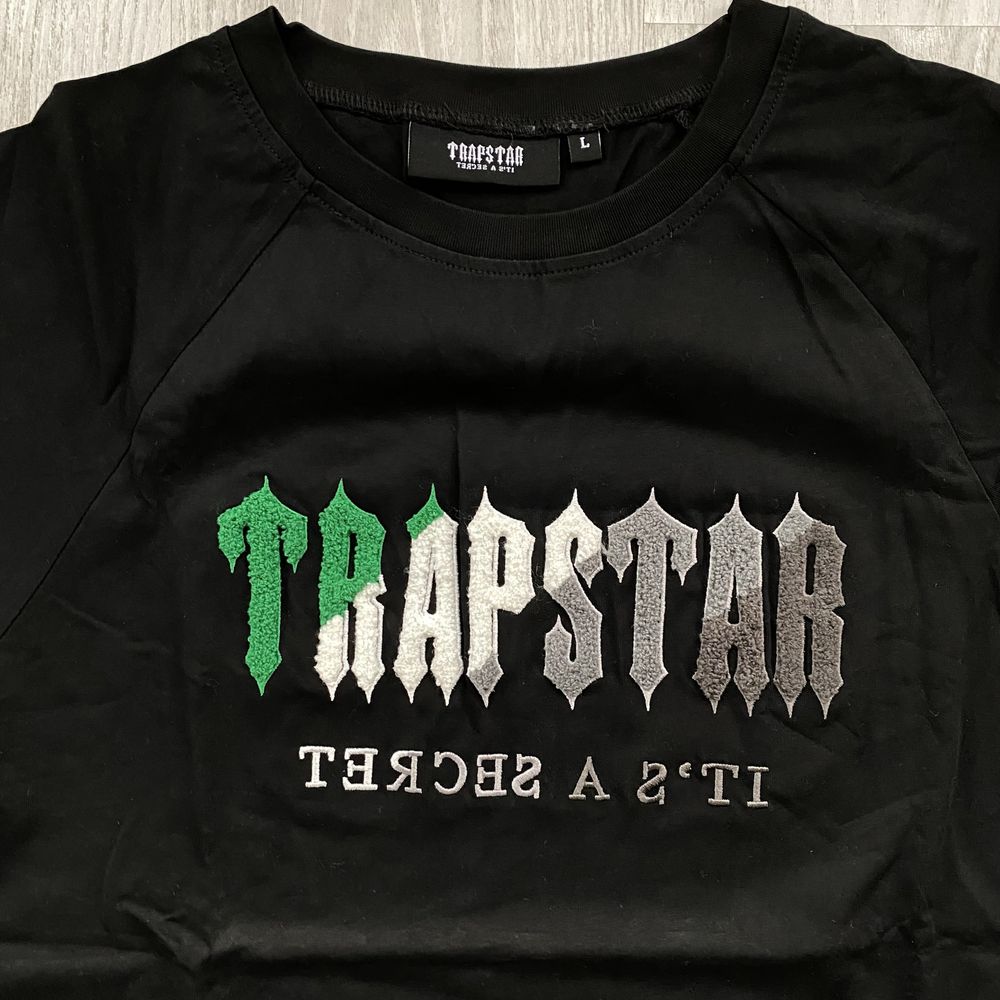Tricou Trapstar Negru - Verde L
