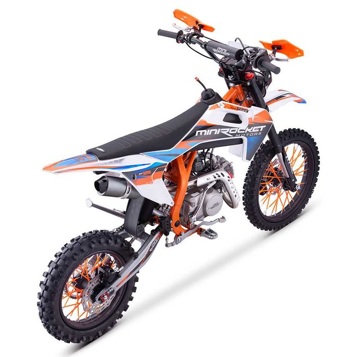 Motocicleta cross 125cc Mini Rocket DT 17/14" automat portocaliu
