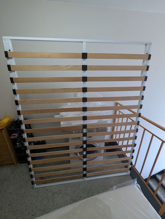 Метална подматрачна рамка 160x200 см с букови ламели