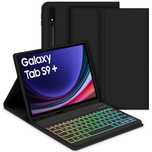 Husa cu tastatura iluminata, wireless pentru Samsung Galaxy Tab S9 S9