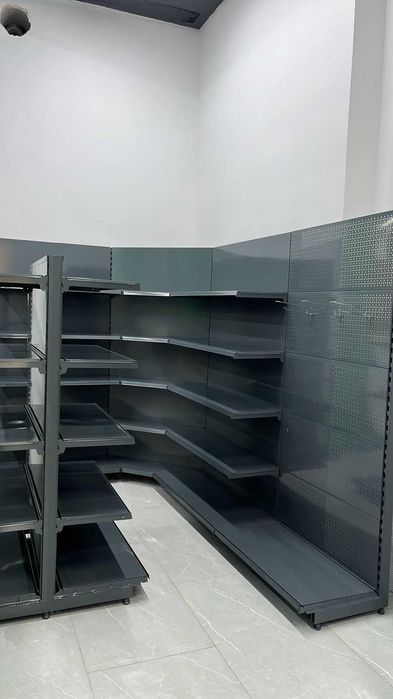 Стеллаж, полки, витрины, прилавка,хлебный шкаф, двухсторонние стеллажи