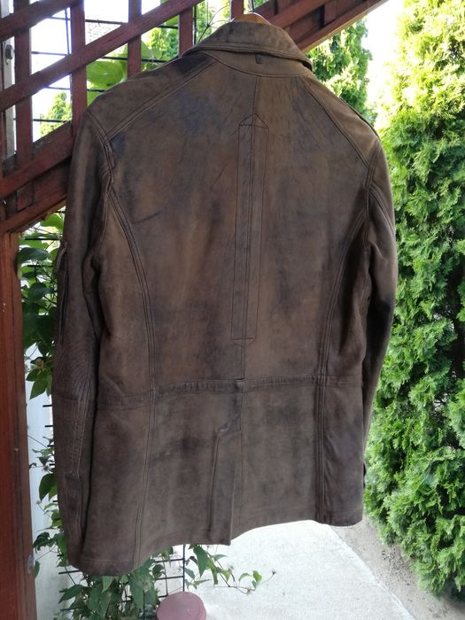 Geaca Massimo Dutti S piele bărbati