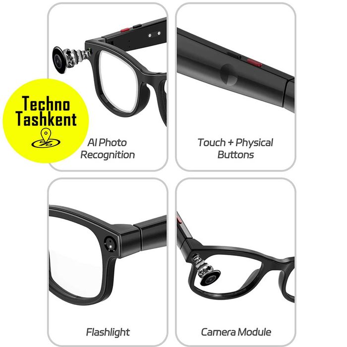 Умные смарт-очки AIMB G1 ChatGPT, Wi-Fi, с камерой Full HD видеозапись