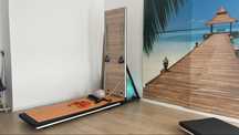 3 bucati Pilates Tower Foldabil din fier dur si lemn