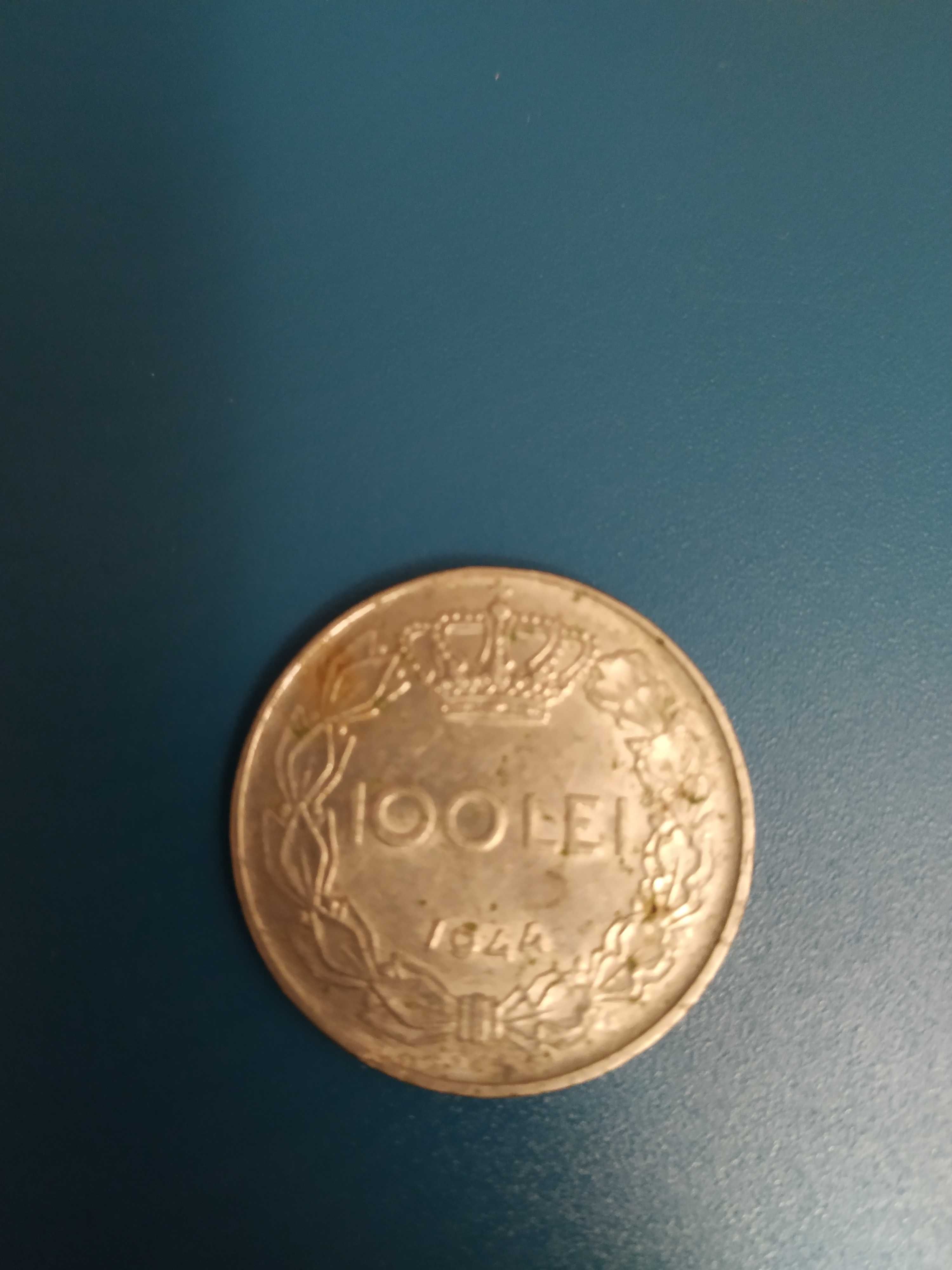 Moneda 100 lei REGELE MIHAI, anul 1944