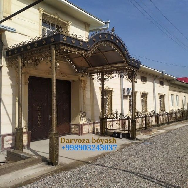 Darvóza bo'yash. Покраска ворот