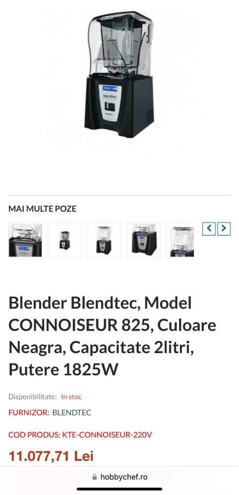 Super blender Blendtec Q-Series Connoiseur 825