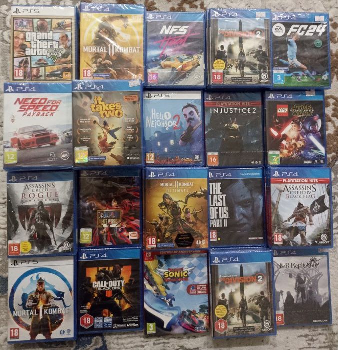 Nintendo switch ps4, ps5 новын диски