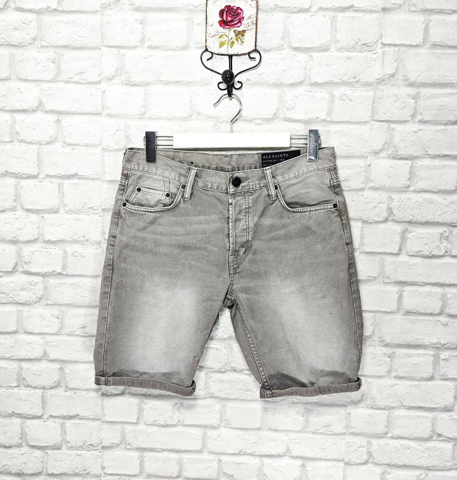 AllSaints Оригинални мъжки дънкени къси панталони размер 31