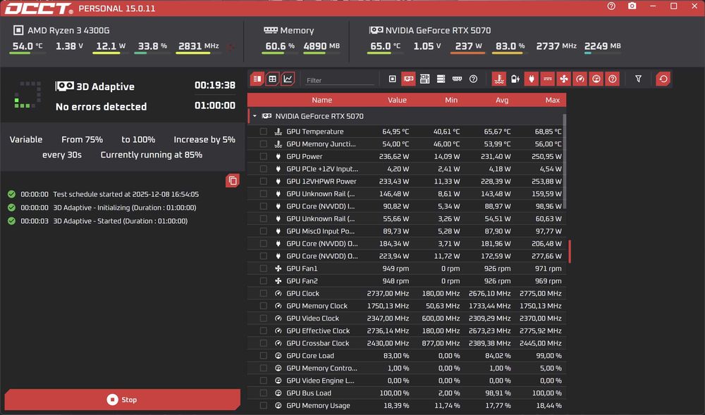 Видео карта Asus Prime RTX 5070, 12GB GDDR7 Nvidia, като нова