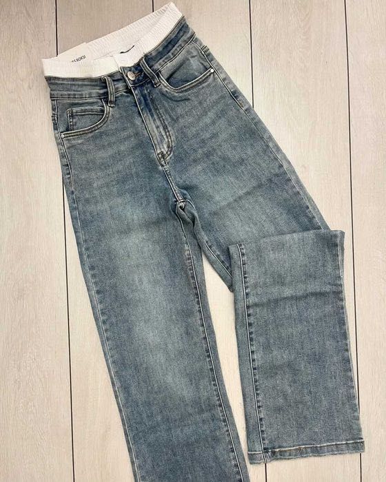 Дънки виока талия 25номер