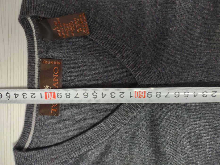 Black FRIDAY! Vand PULOVER TOSCANO, BARBATI, Marimea L, Made in Italia