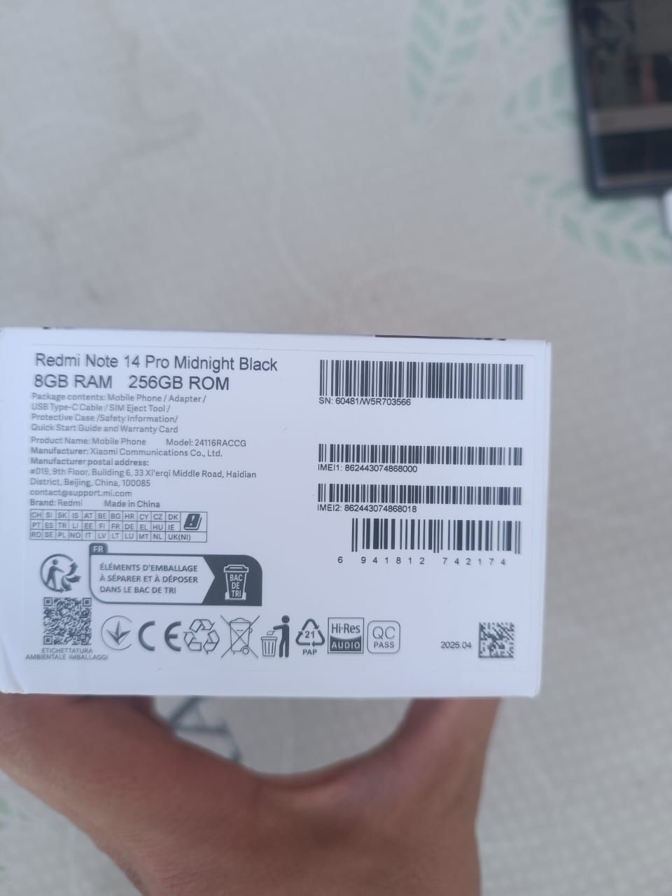 Redmi not 14 pro