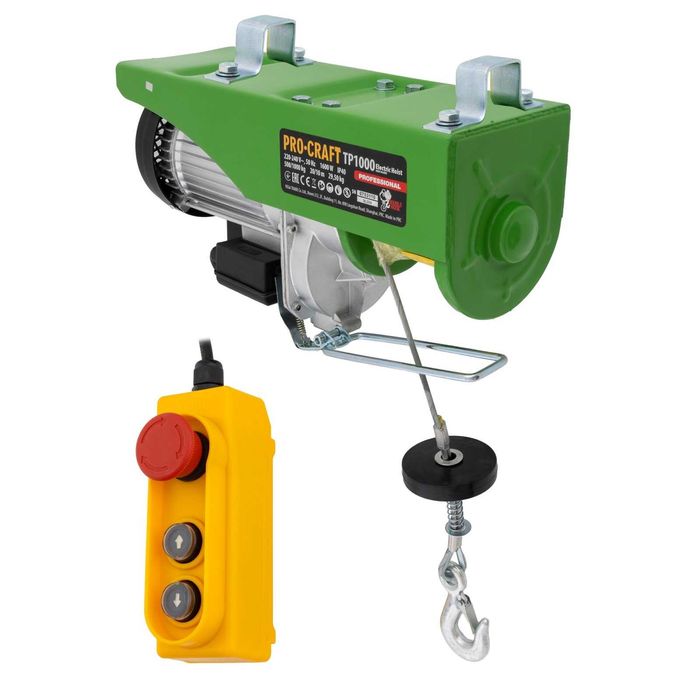 Troliu electric palan Procraft  1600W, cu kit montare 1000kg