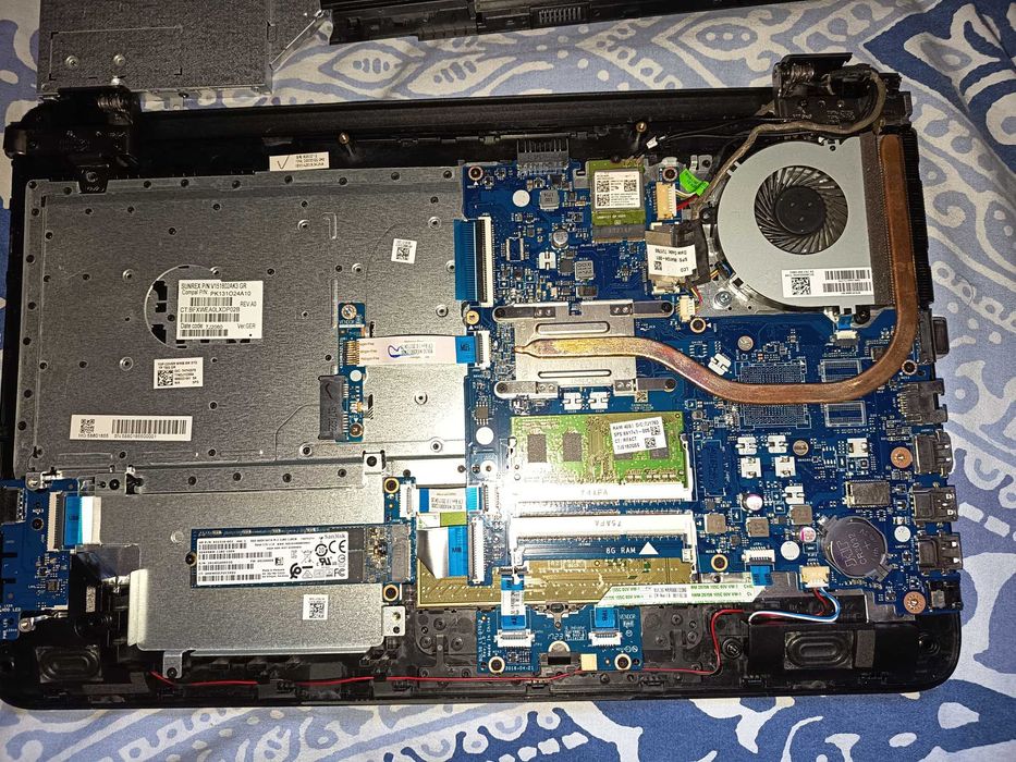 Placa baza laptop HP 250 G5, Core i3 5005u, carcasa completa gratis