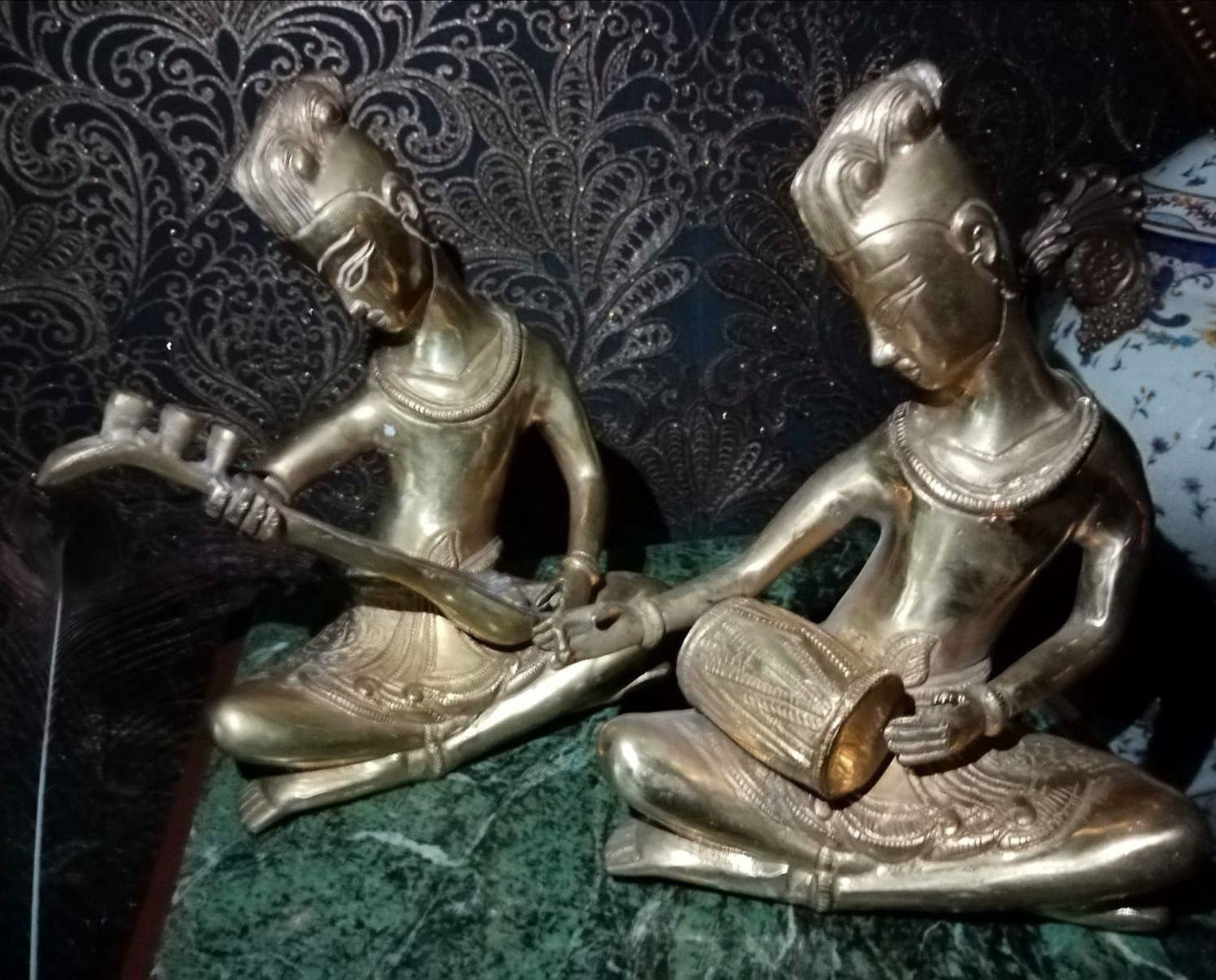 Sculpturi statuete muzicanti piese deosebite din bronz masiv