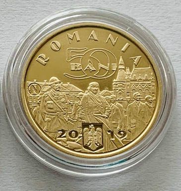 Moneda 50 bani Ferdinand Proof - moneda de colectie