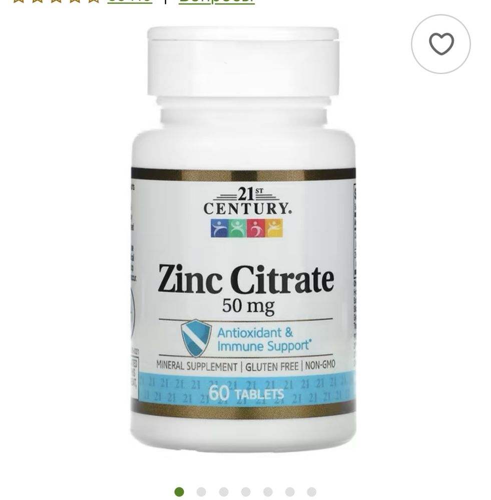 Zinc citrate immunitet uchun