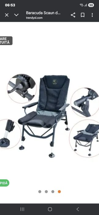 Vand scaun pescuit Baracuda HYC-022-ECO