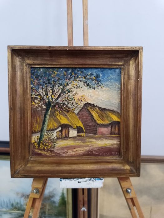 Импасто Миниатюра - Селски Пейзаж