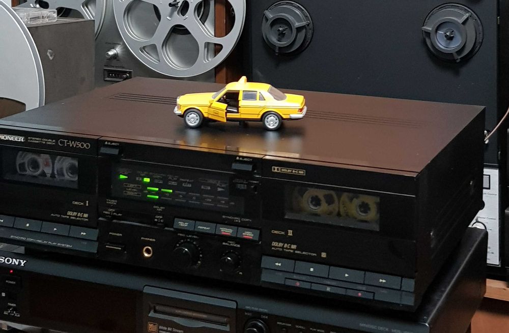Casetofon Deck Stereo Vintage PIONEER CT W500 BLACK (Made in Japan)