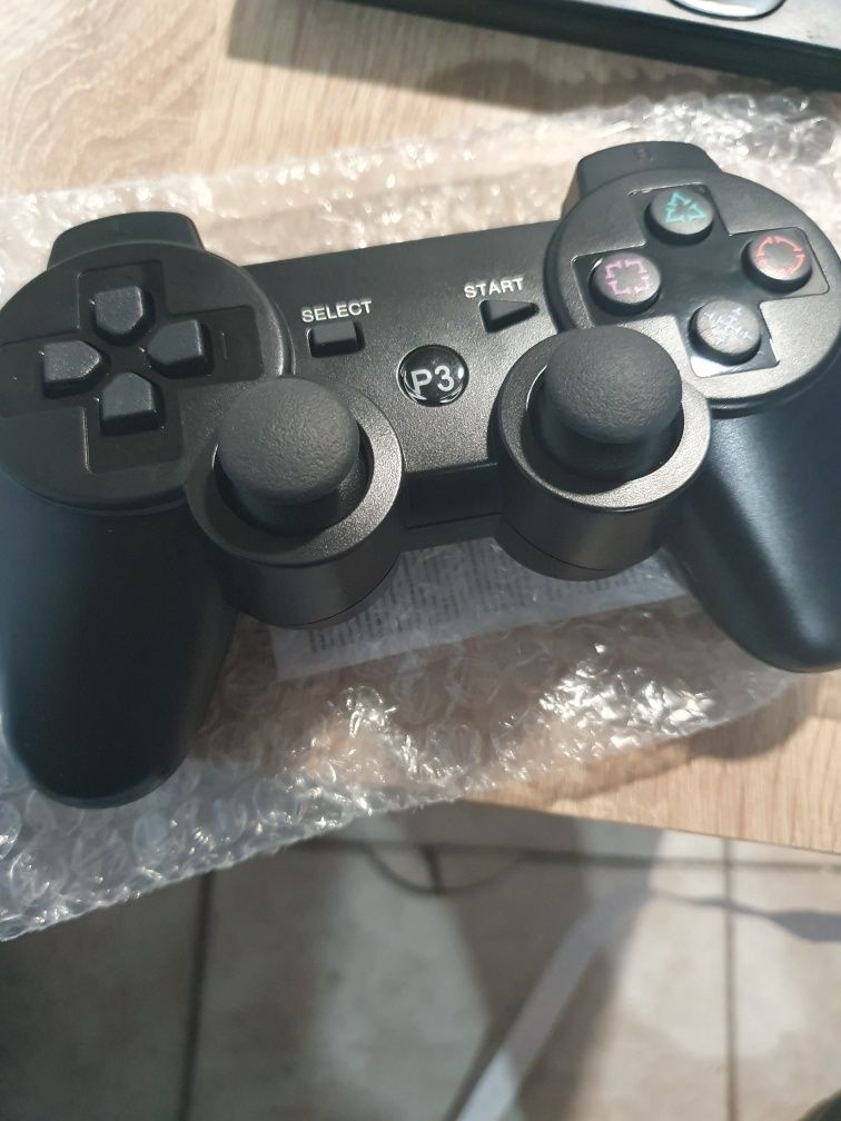Безжичен контролер, Съвместим с PS3, DoubleShock, Черен