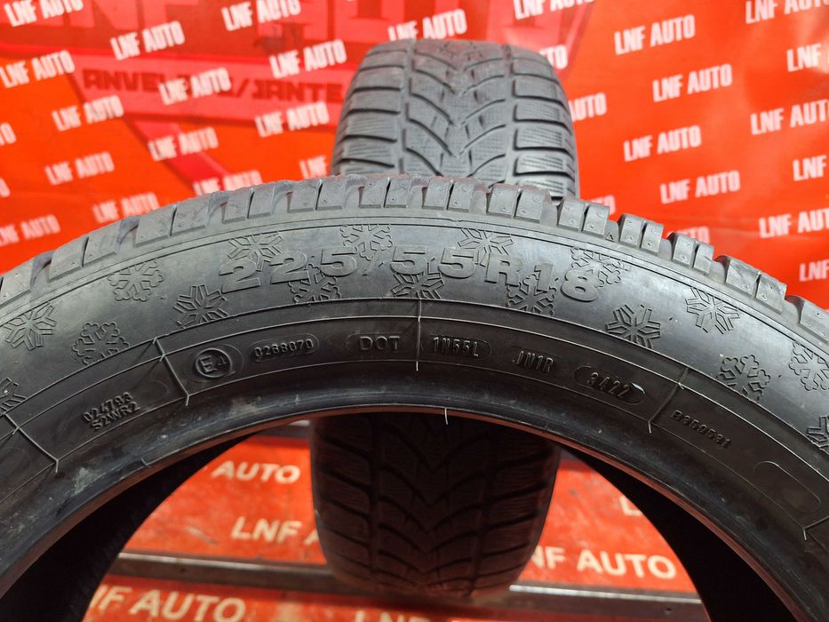 Anvelope de IARNA - 225/55/18 - DUNLOP 4D - 5.3 - 6.4 MM - DOT 21 22 !