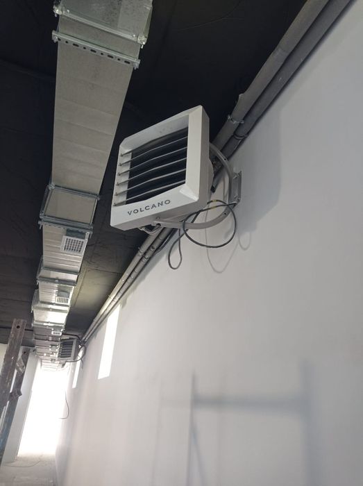 Монтаж тепловентиляторов и теплозавес.