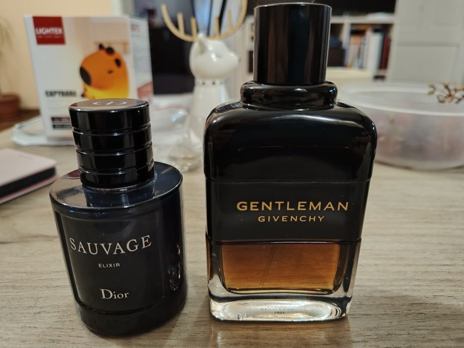 Парфюми Dior Sauvage Elixir  и Givenchy Reserve Privee