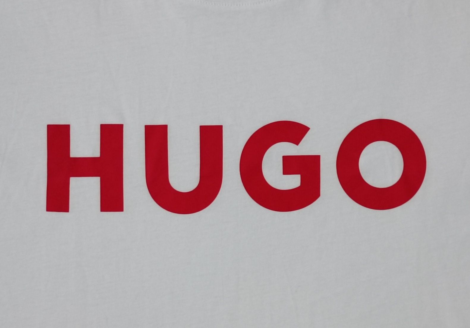 Hugo Boss Logo T-Shirt оригинална тениска M Бос памучна фланелка бяла