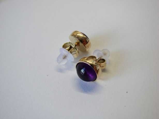 Cercei Aur 14K Cu Amethyst African Ametist Unicat