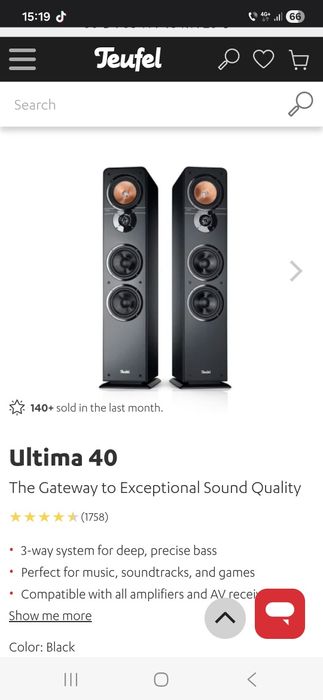 Teufel Ultima 40 Mk3 boxe top