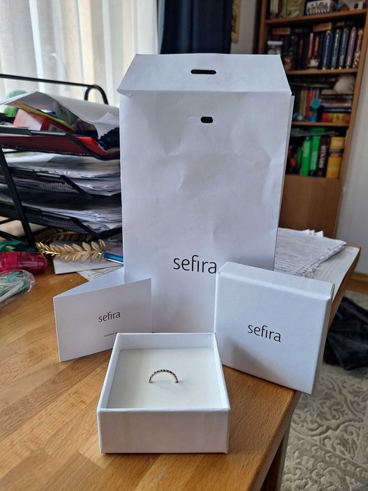 Пръстен Sefira злато и сапфири