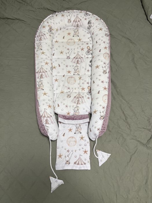 Двустранно бебешко гнездо COMFORT розово