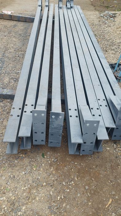 Vând 5ferme metalice la 6m din ipe140 și 10stalpi la 3m